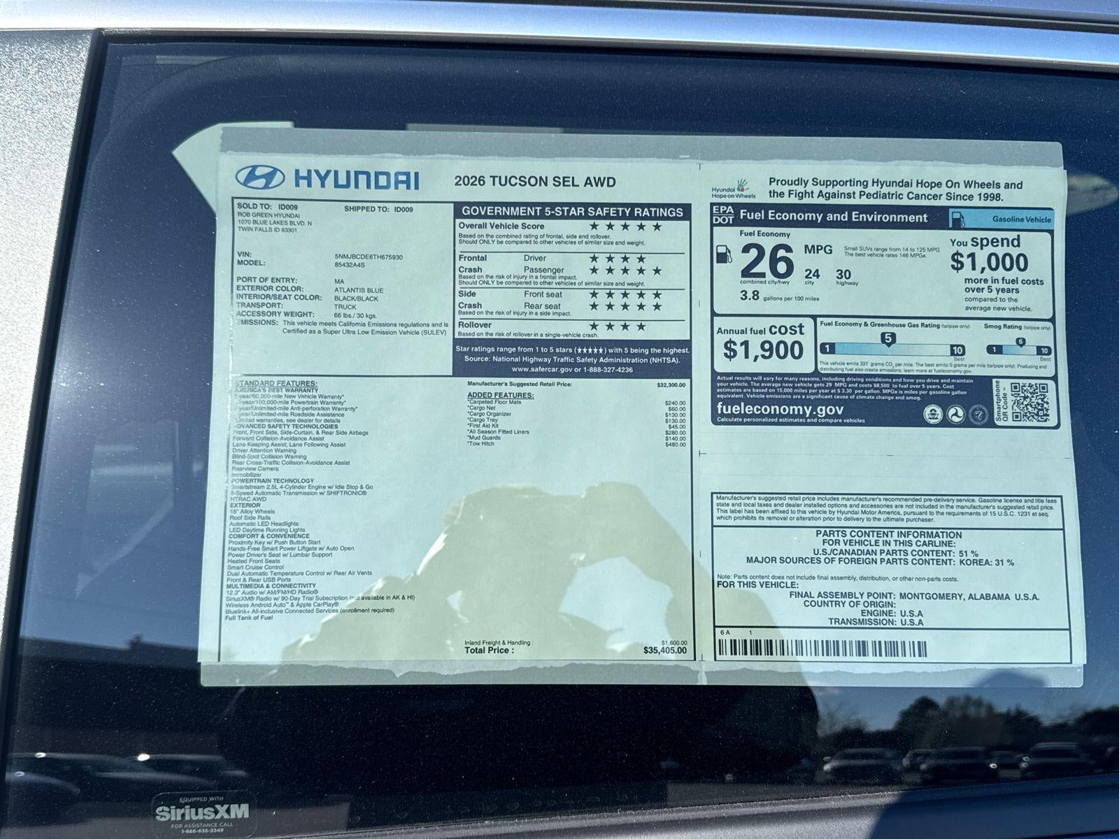 2026 Hyundai Tucson SEL