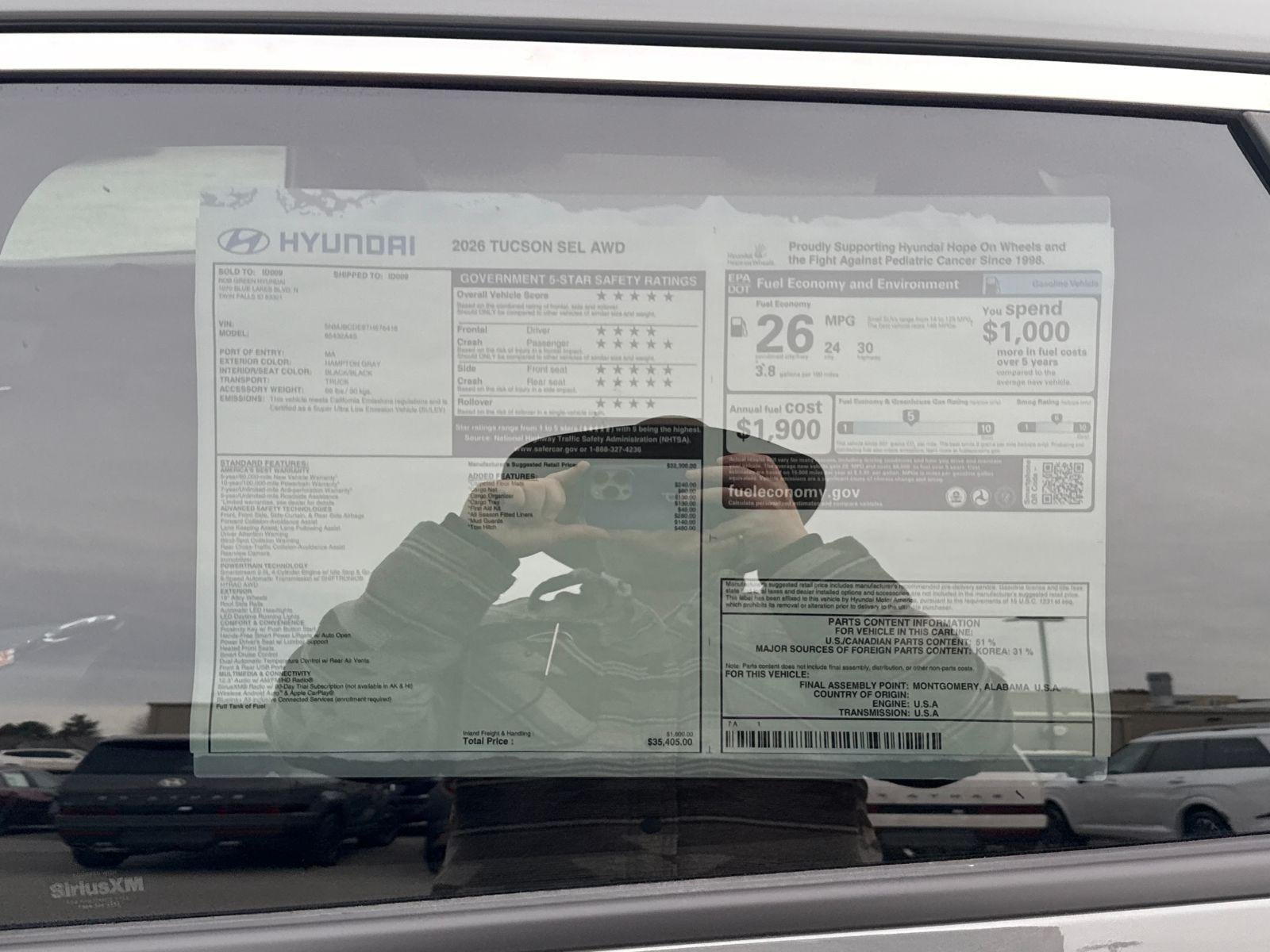 2026 Hyundai Tucson SEL