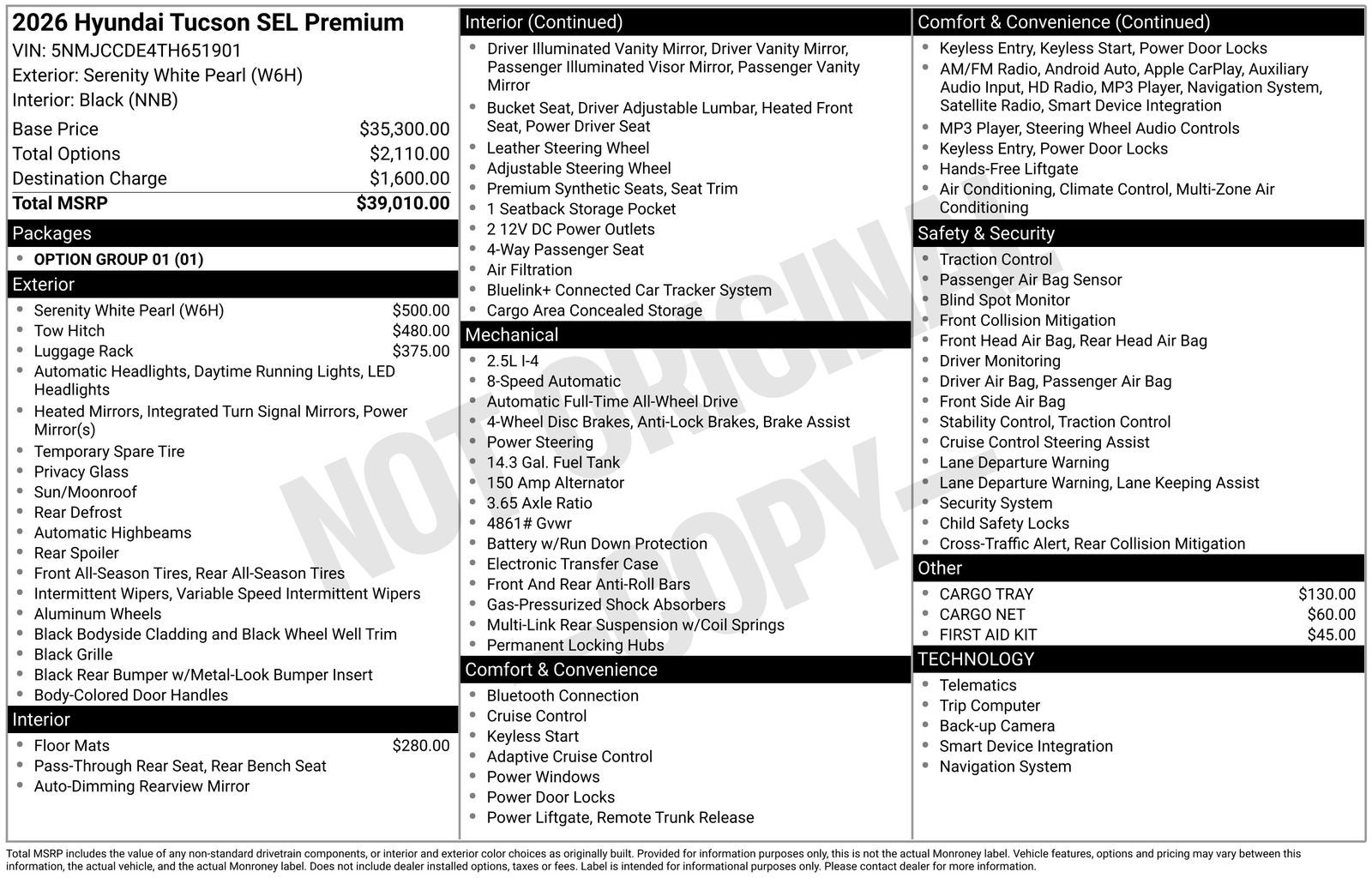 2026 Hyundai Tucson SEL Premium
