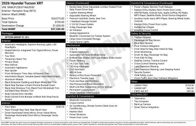 2026 Hyundai Tucson XRT