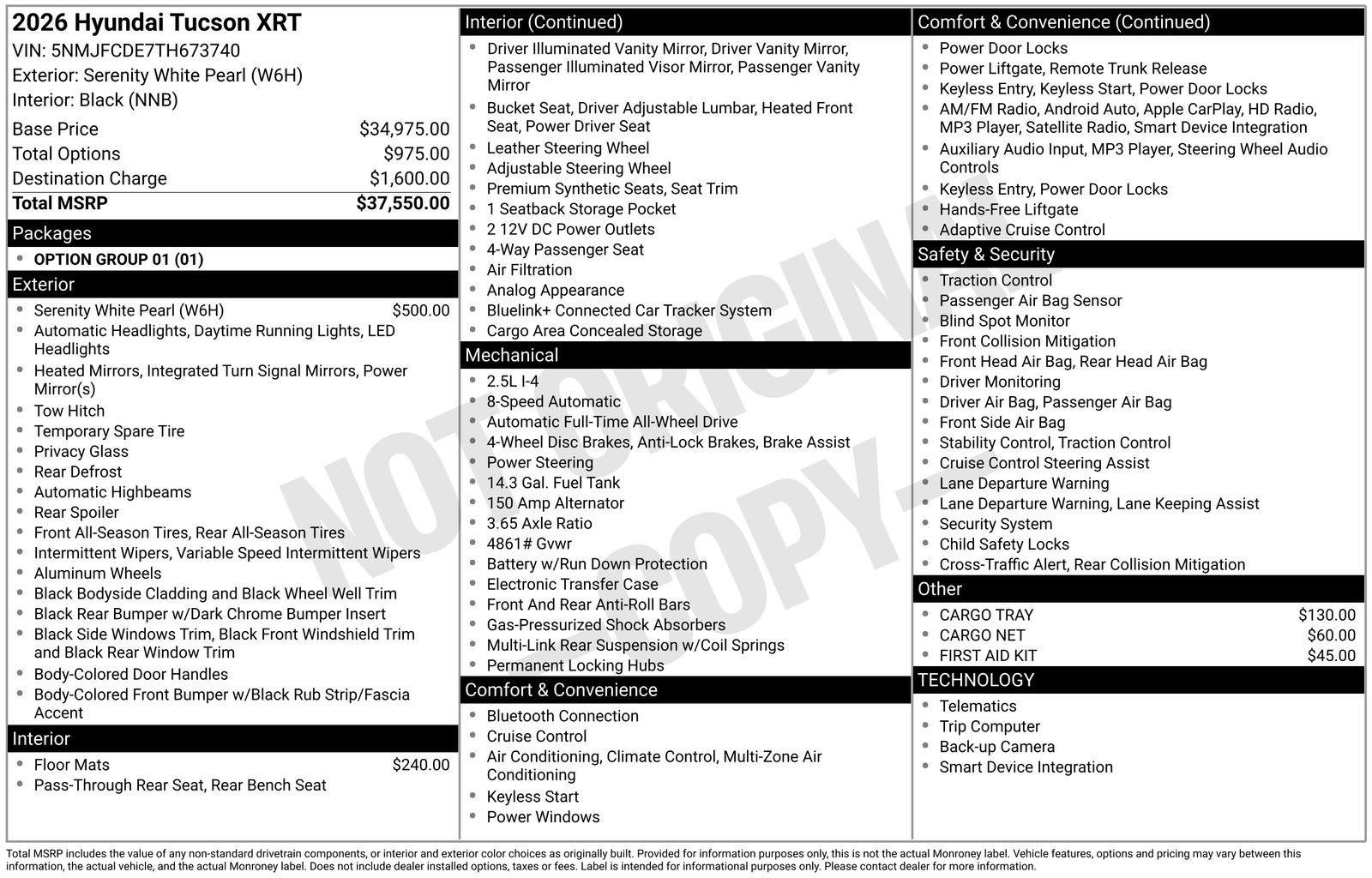 2026 Hyundai Tucson XRT