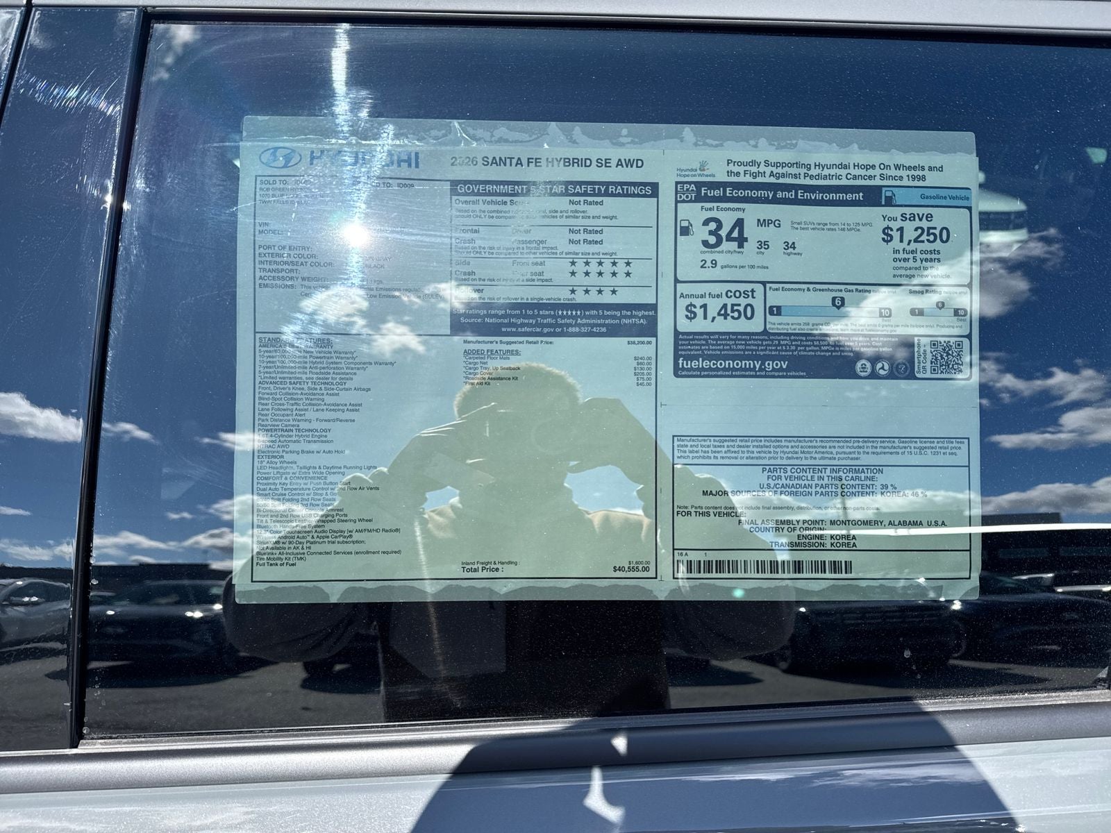 2026 Hyundai Santa Fe Hybrid SE