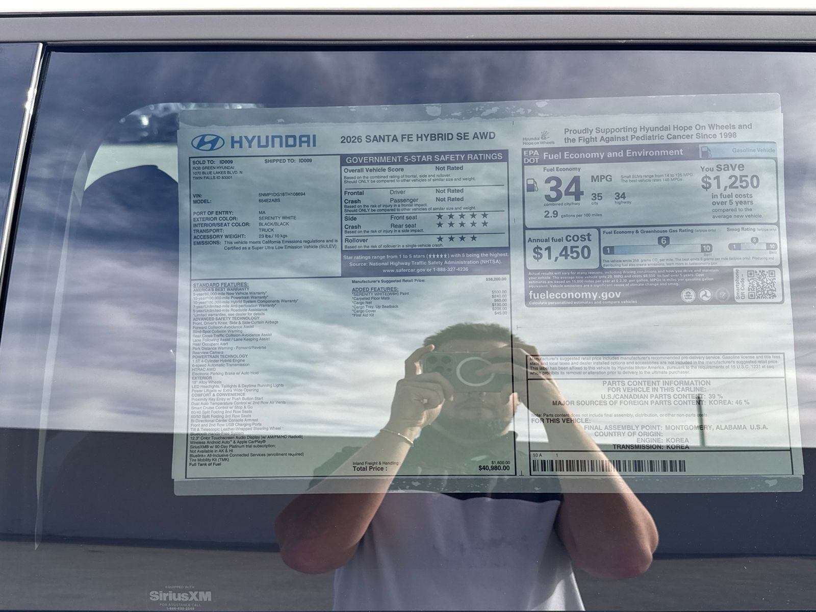 2026 Hyundai Santa Fe Hybrid SE