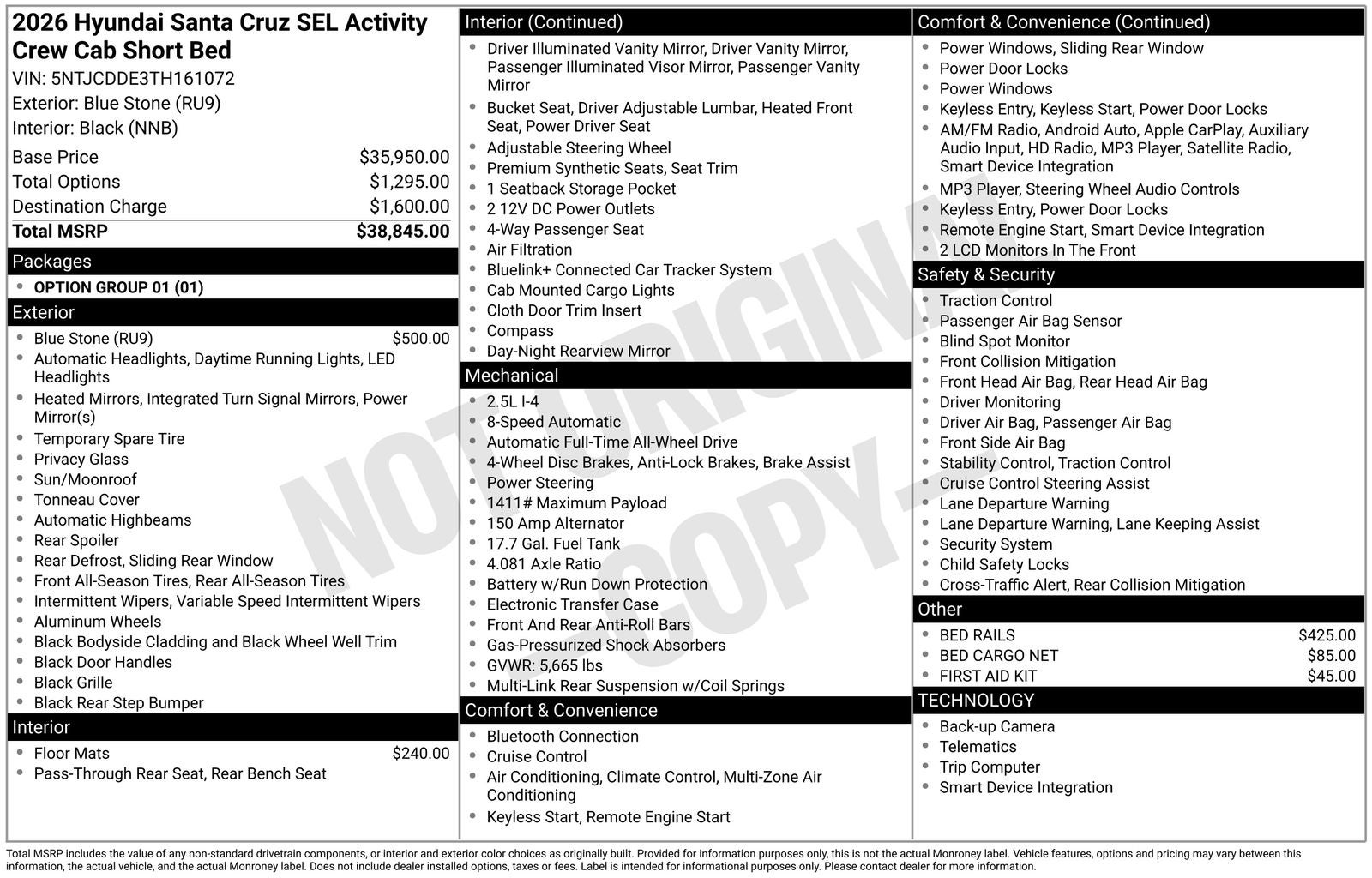2026 Hyundai Santa Cruz SEL