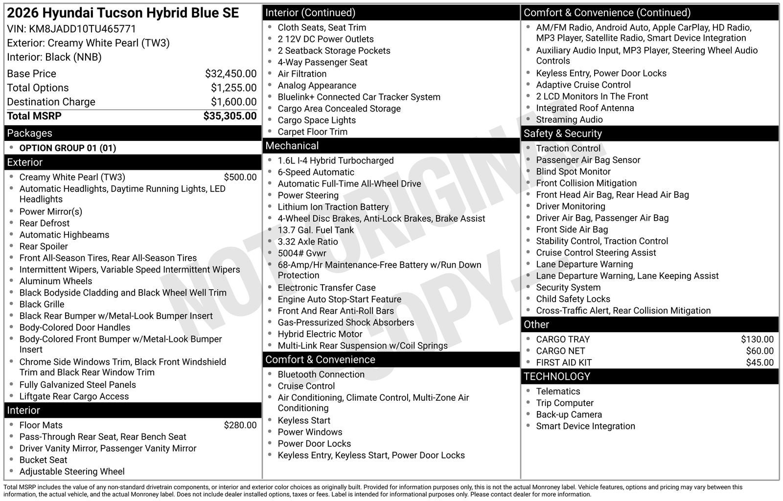 2026 Hyundai Tucson Hybrid Blue SE