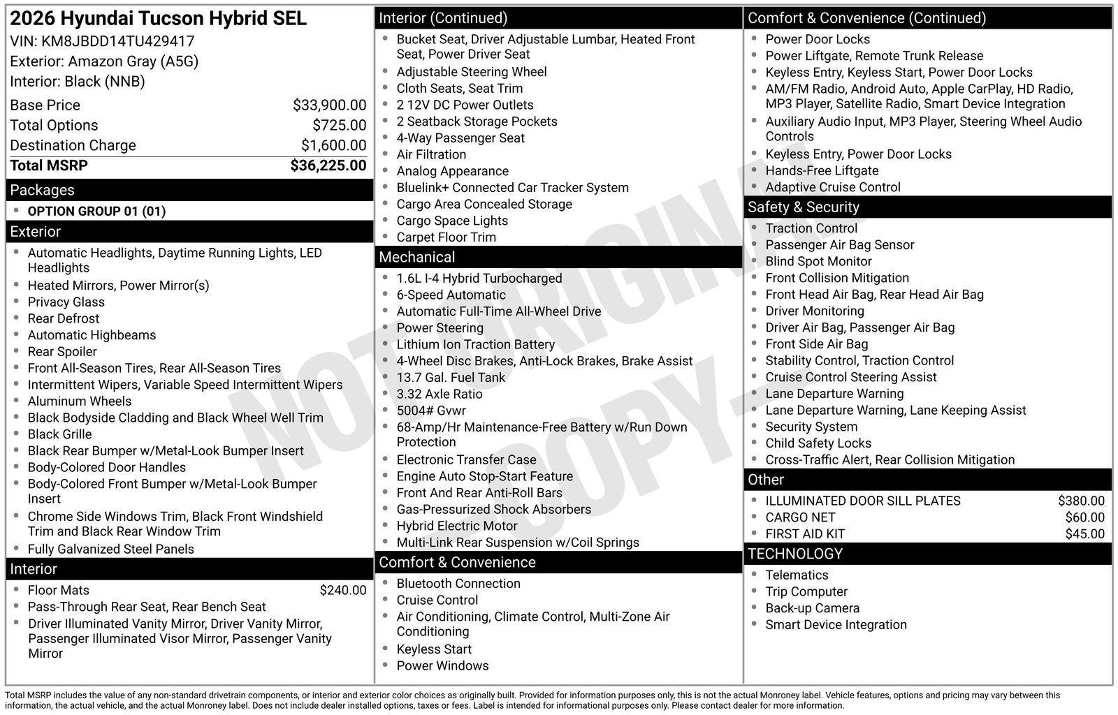 2026 Hyundai Tucson Hybrid SEL