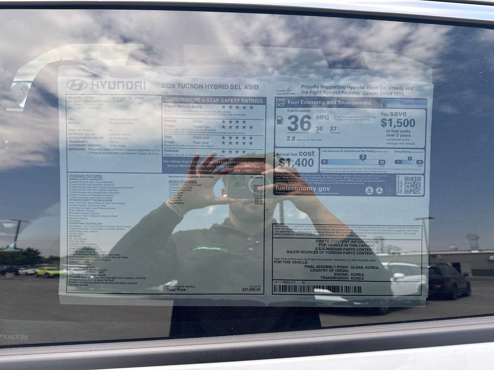 2026 Hyundai Tucson Hybrid SEL