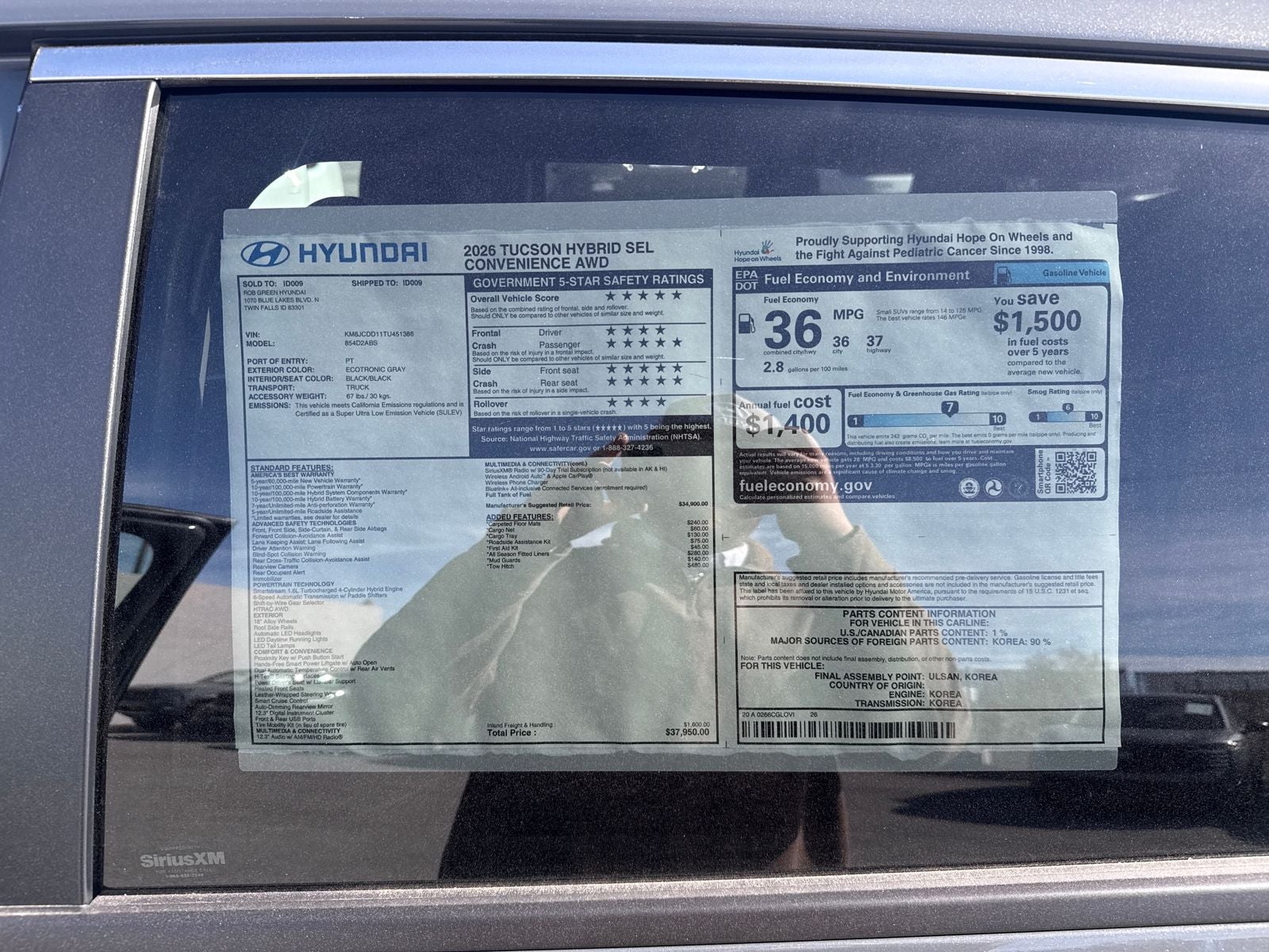 2026 Hyundai Tucson Hybrid SEL Convenience